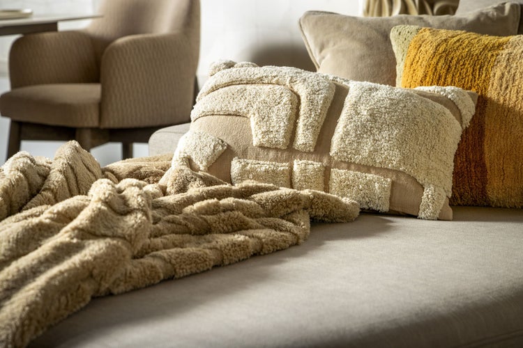 Milas Kissenbezug - Organisch 30x50 cm, Beige