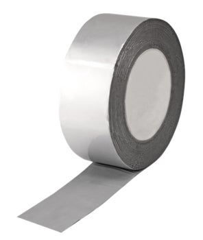 Eine Rolle Aluminiumklebeband für Reparatur und Isolierung im Handwerk.
