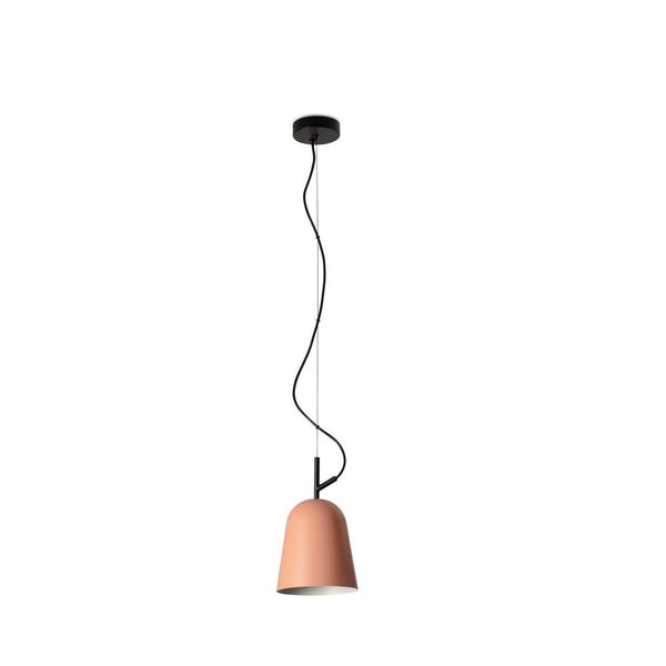 Pendelleuchte Studio in Rosa und Schwarz-matt E27 160mm