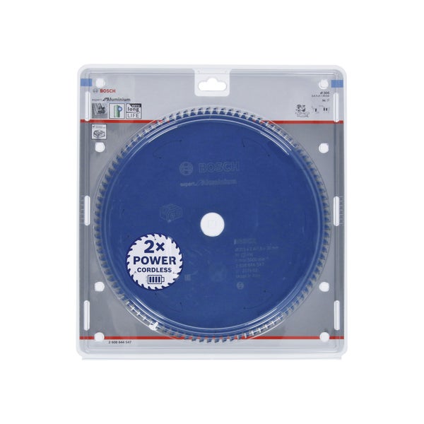 Bosch Kreissägeblatt Expert for Aluminium für Akku-Gehrungssägen 305 x 2,4 / 1,8 x 30 96 Zähne - 2608644547