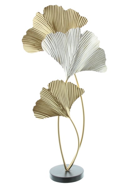 FRANK FLECHTWAREN | Metalldeko Ginkgo, METALL, Höhe 61 cm