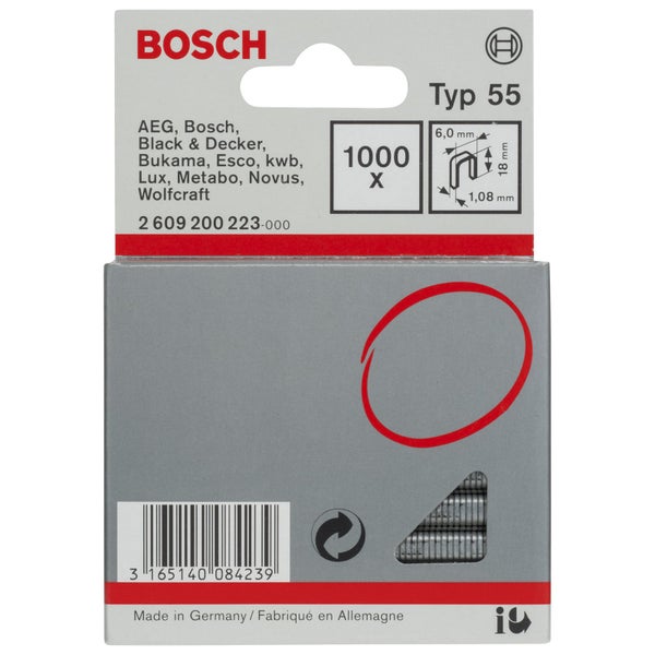 Bosch Typ 55 Klammern, 1000 Stück