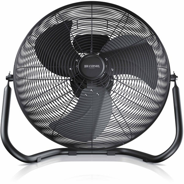 Brandson Windmaschine 48W, Ventilator, Bodenventilator Retro Design, Tischventilator, Standventilator 30cm, hoher Luftdurchsatz, stufenlos neigbar