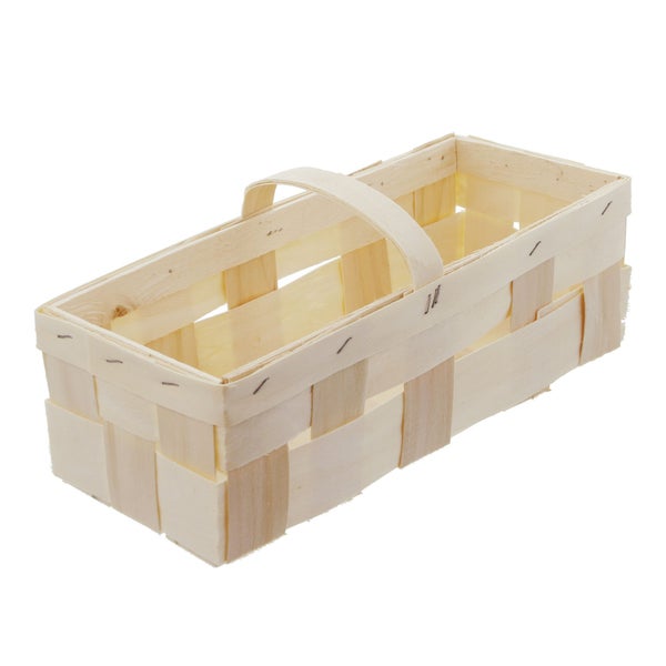 FRANK FLECHTWAREN | Obstkorb, klein, HOLZ, 37 x 14 x 11 cm