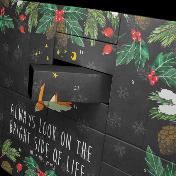 Mr. & Mrs. Panda Befüllbarer Adventskalender Fuchs Sterne - Schwarz