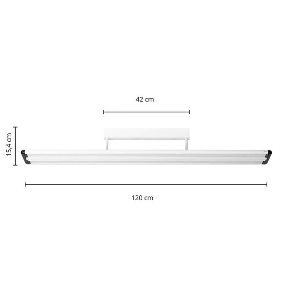 PRIOS LED Yuela (Modern) in Chrom aus Aluminium (1 flammig, ) Arbeitszimmerleuchte