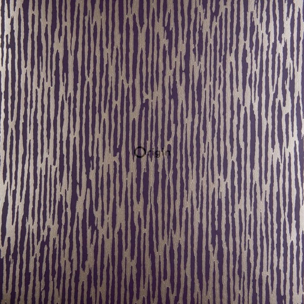 Origin Wallcoverings Tapete Tarnmuster Dunkelviolett - 52 cm x 10,05 m - 307104