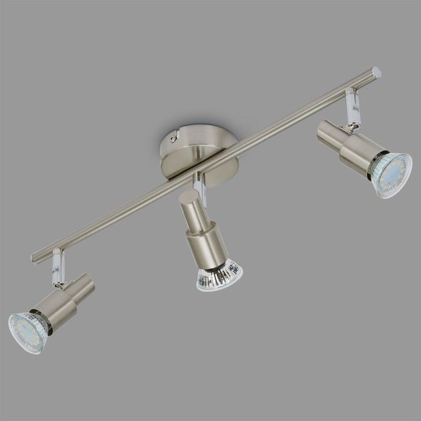 LED Deckenleuchte Spotleuchte dreh-& schwenkbar 3xGU10 9W Matt-Nickel Briloner