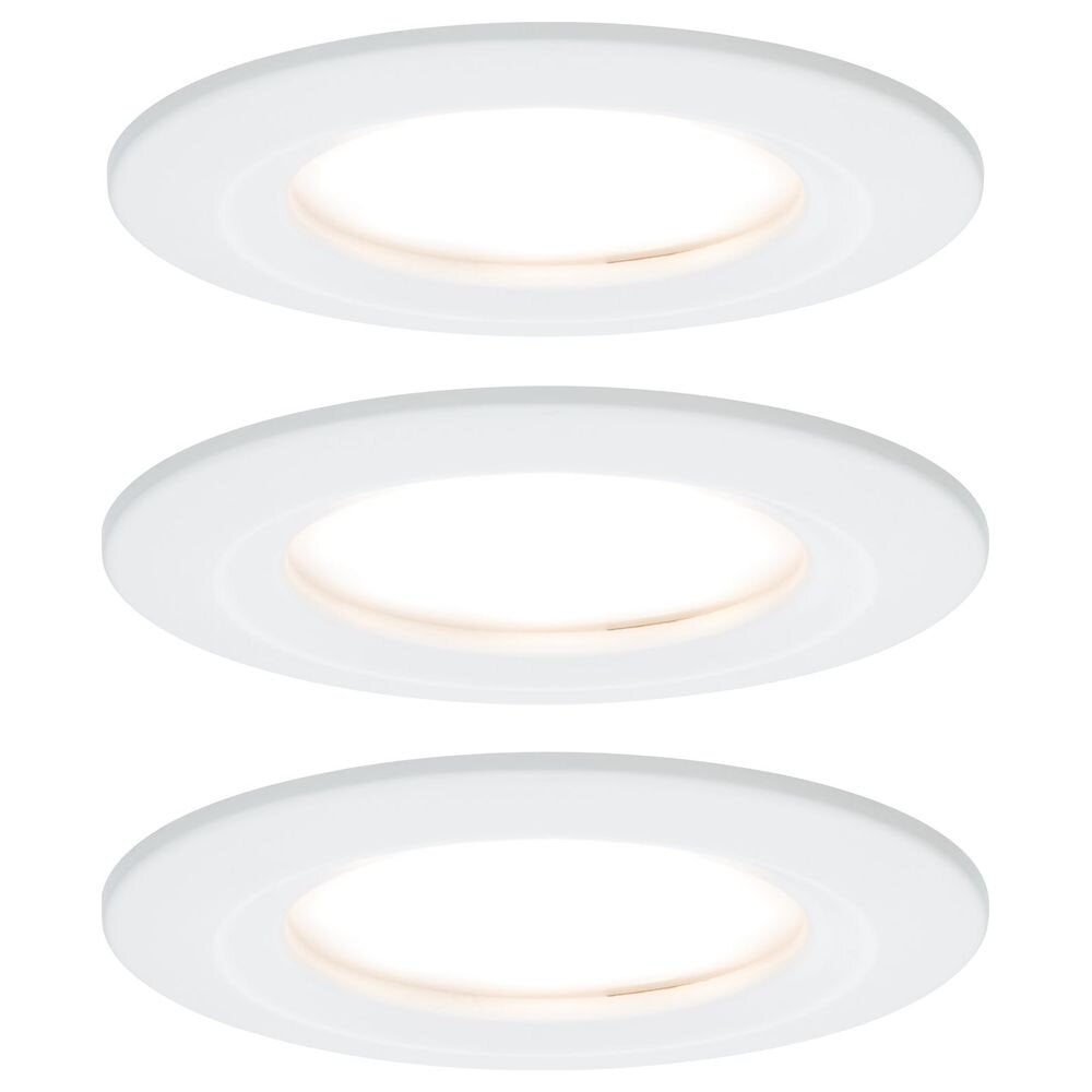 Premium LED Einbauspot Slim Coin, starr, dimmbar, rund, weiß, 3er Set