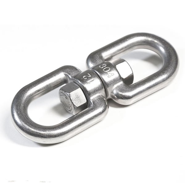 AMANKA 420kg XL Hängesessel Drehwirbel 10x125mm Edelstahl Swivel Hängestuhl Befestigung Boxsack Aufhängung Geschlossen