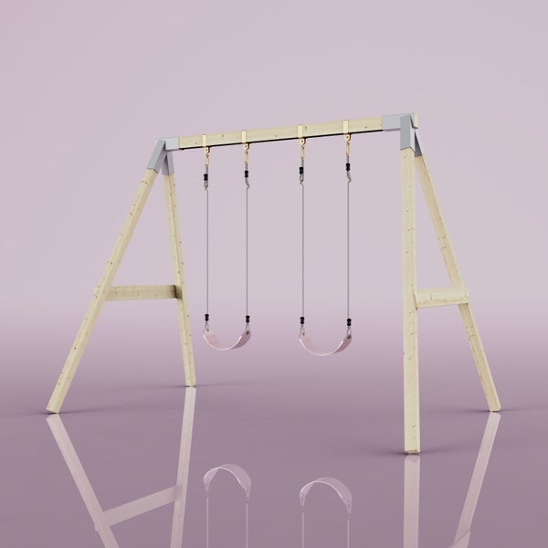 OutdoorToys Schaukel Nachtfalter aus Holz in Rosa