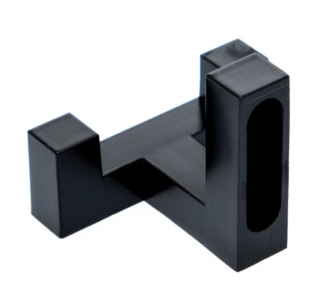 Schwarzer Kleiderhaken aus Metall