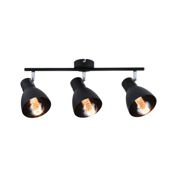 Spotlight Davy E27 230V max. 3x20W dimmbar Schwarz