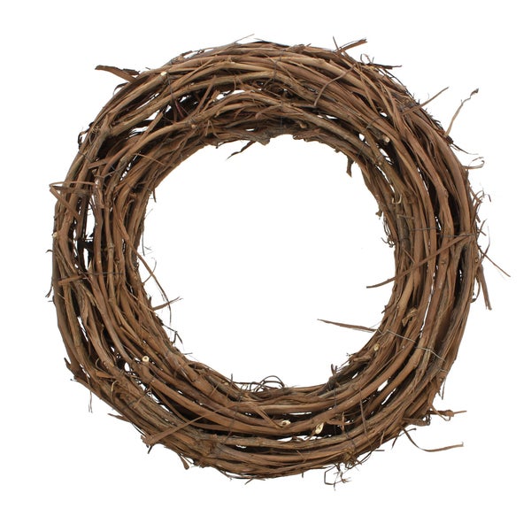 FRANK FLECHTWAREN | Kranz Rustikal, RATTAN, ca. Ø 50 cm, Innen-Ø 29 cm