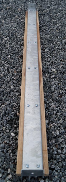 Gartenbank 3 Blumensäulen TEAK MW 5 x 5 cm, feuerverzinkt