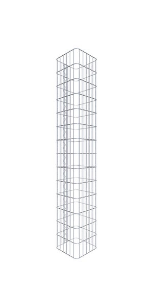 Gabionensäule 32 x 32 cm, MW 5 x 10 cm eckig - Höhe: 1,40 m