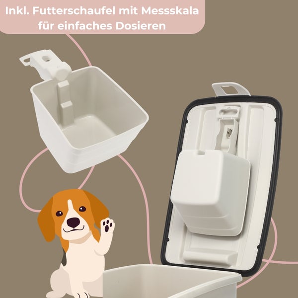 Futtertonne Luftdicht mit Deckel Futtertonne Hund Katze Hundefutter Aufbewahrung Trockenfutter Aufbewahrung Futterbox Hund Hundefutter Box 13 L