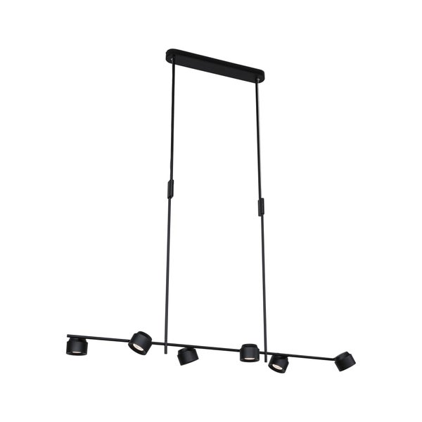 LED Pendelleuchte 3-Step-Dim Puric Pane Effect Effect 2700K 600lm / 400lm 6x6,5W / 4,5W Schwarz dimmbar