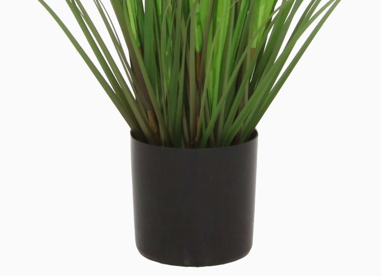 Kunstpflanze Lederfarn Farnbusch in Grün für Dekorationen.