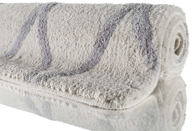 Badteppich Beige Grau San Bosa Homie Living 70x120 cm