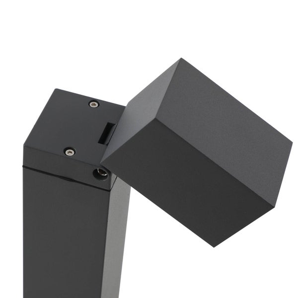 Lindby Außenleuchte Othil (spritzwassergeschützt (Modern) in Alu aus Aluminium (1 flammig, GU10) - Wegeleuchte Pollerleuchte Wegelampe Sockelleuchte