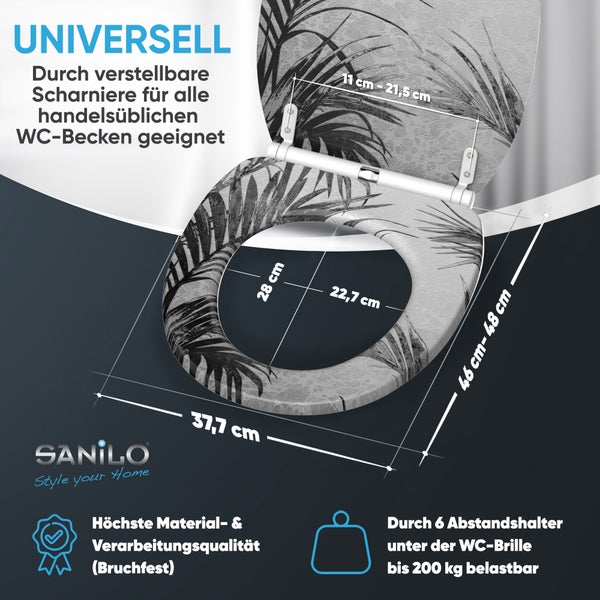 WC-Sitz mit Absenkautomatik & Top Fix Palmera