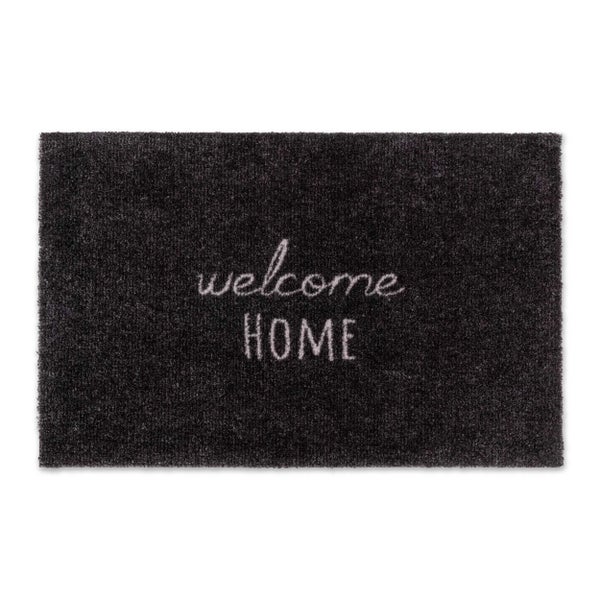 Rechteckige Fußmatte mit der Aufschrift welcome HOME für den Eingangsbereich