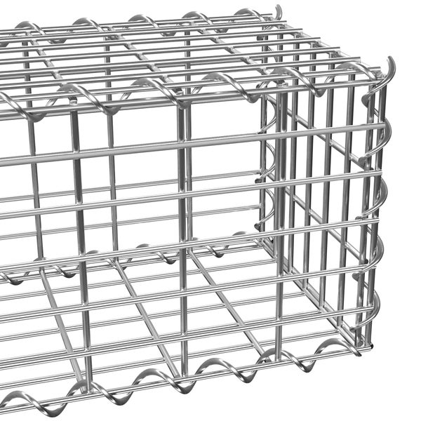Gabione tectake  rechteckig Drahtstärke 4 mm