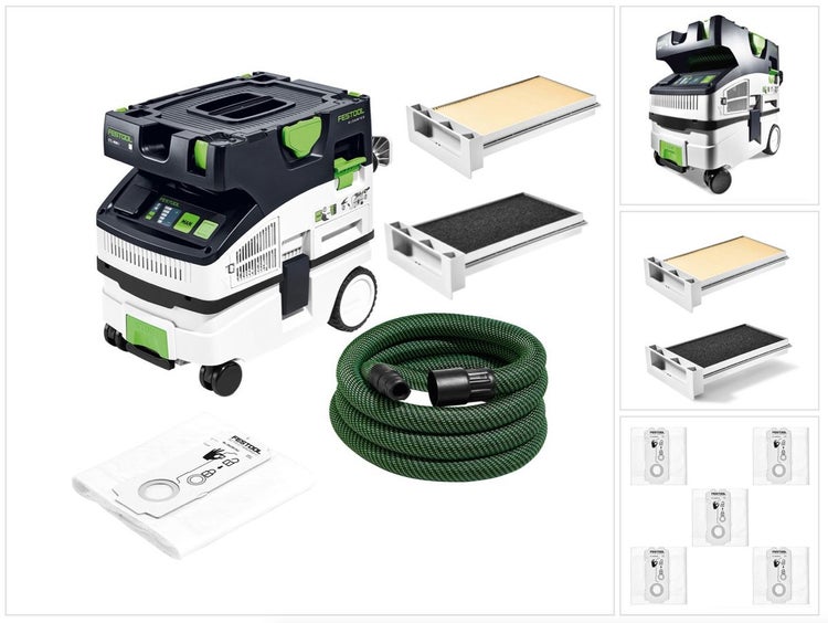 Festool CTL MINI I CLEANTEC Absaugmobil 10l Staubkl. L ( 574840) + Extra Filter