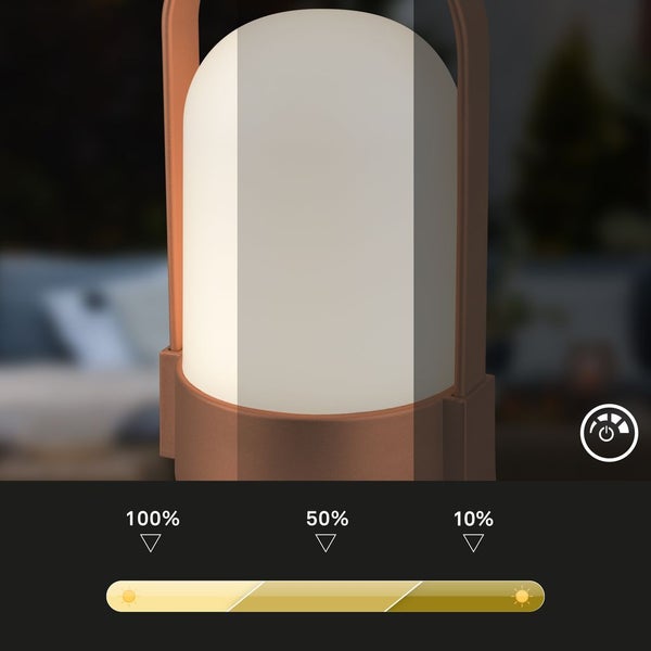 LED Tischlampe Akku LED Tischleuchte Dimmbar Kabellos Touch Terrasse Warmweiß