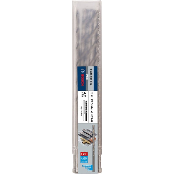 Bosch PRO Metal HSS-G Spiralbohrer 4,2 x 78 x 119 mm - 2608596817