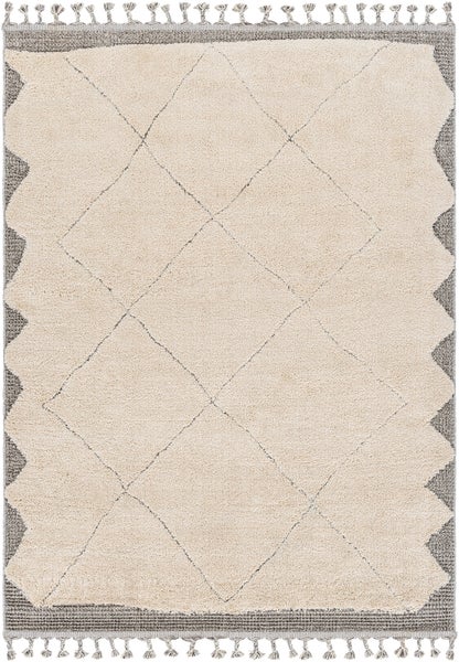 Etnhischer Berber Teppich Beige/Grau 167x220 cm ROMINA