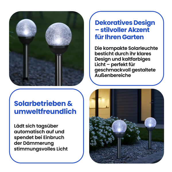 Solarleuchten für den Außenbereich mit dekorativem Design
