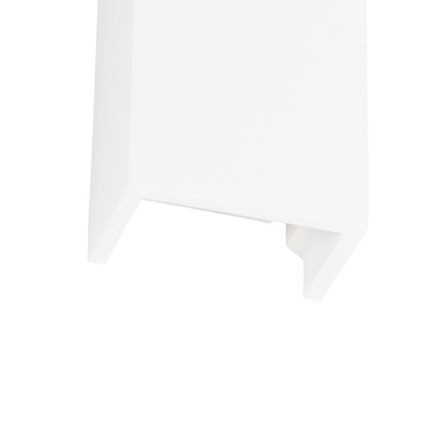 Weißes Wandregal aus Holz