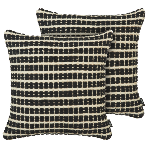 Detailansicht eines Kissens mit Reißverschluss