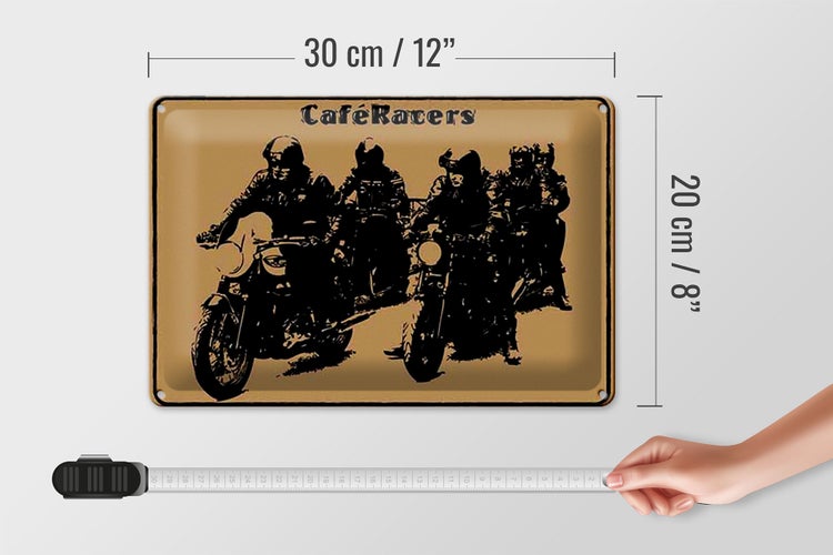 Blechschild Spruch 30x20cm Motorrad Cafe Racers motorcycle
