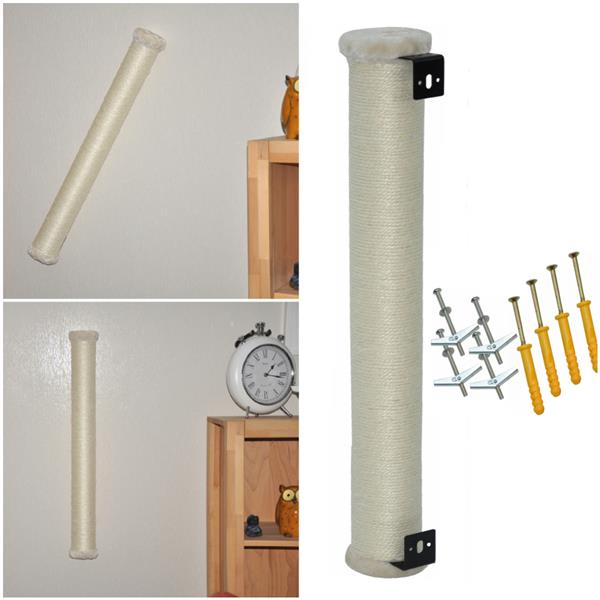 Katzen Kratzstamm 80 cm - Wandmontage