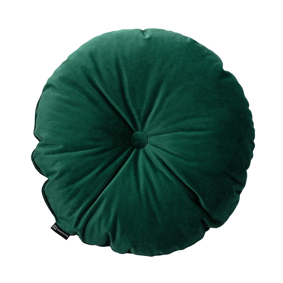 KISSEN Velvet rund, grün, 37cm