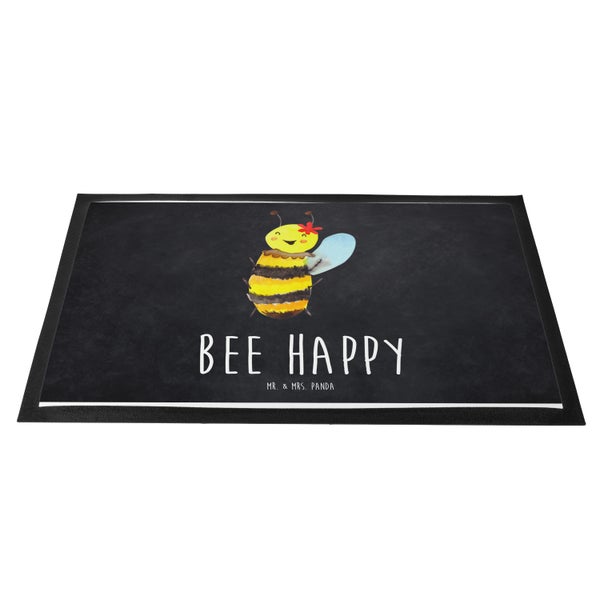 Mr. & Mrs. Panda 60 x 90 cm Fußmatte Biene Happy - Kreidetafel