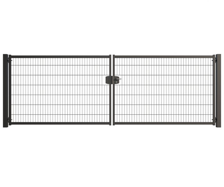 Doppeltor aus Drahtgitter für den Garten