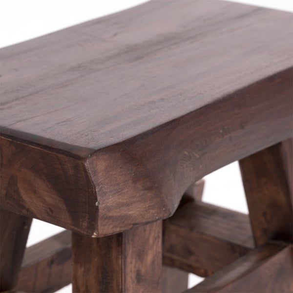 Hocker VINTAGE 40 Massivholz 03 dunkelbraun