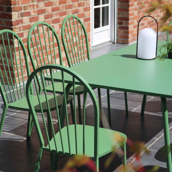 Modulares Sofa in Rosa, bestehend aus drei Elementen inklusive Récamiere, mit Textilbezug.