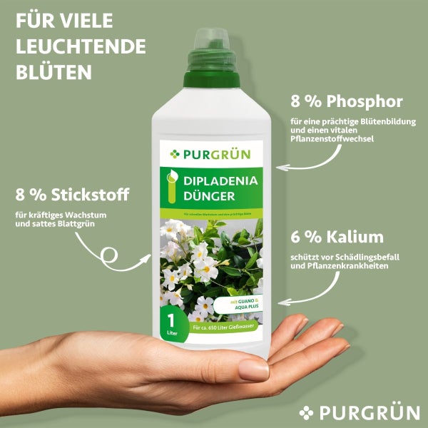 Purgrün Dipladenia-Dünger 1 Liter