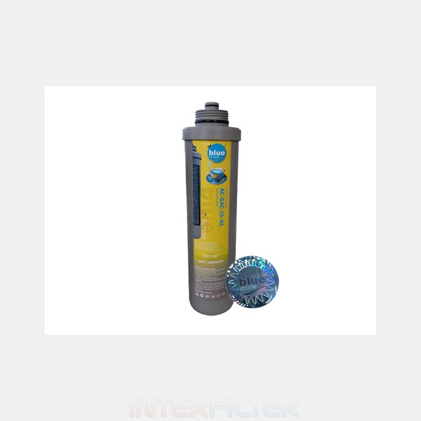 Blue Filters Aktivkohlefilterkartusche AC-GAC-10-NL zur Wasseraufbereitung mit Echtheitszertifikat
