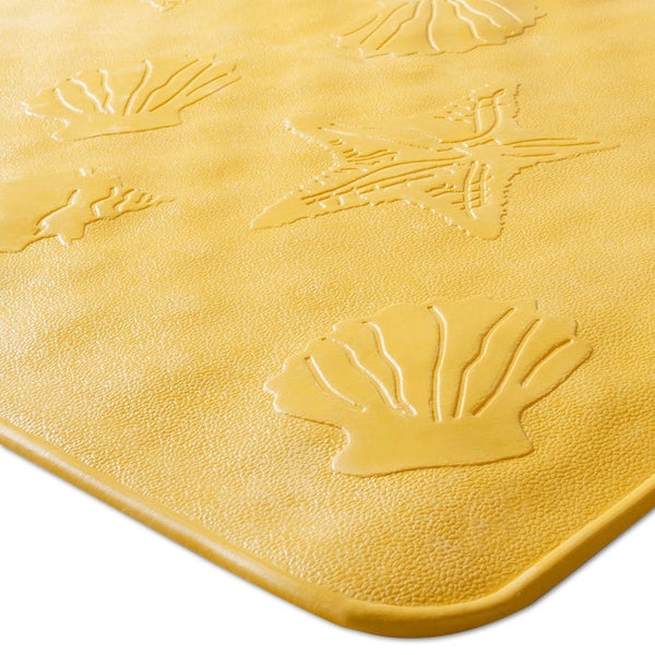 Badewannenmatte mit Seestern und Muscheldekor