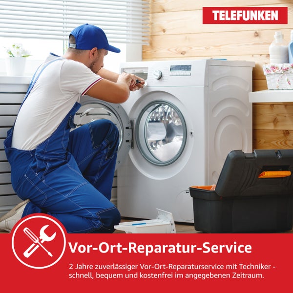 Telefunken Wärmepumpentrockner für 7 kg Wäsche Trockner Frontlader Wäschetrockner mit Knitterschutz leise TWP7EW