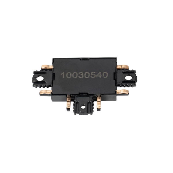 Elektronisches Bauteil aus schwarzem Kunststoff mit metallischen Anschlüssen und der Nummer 10030540.