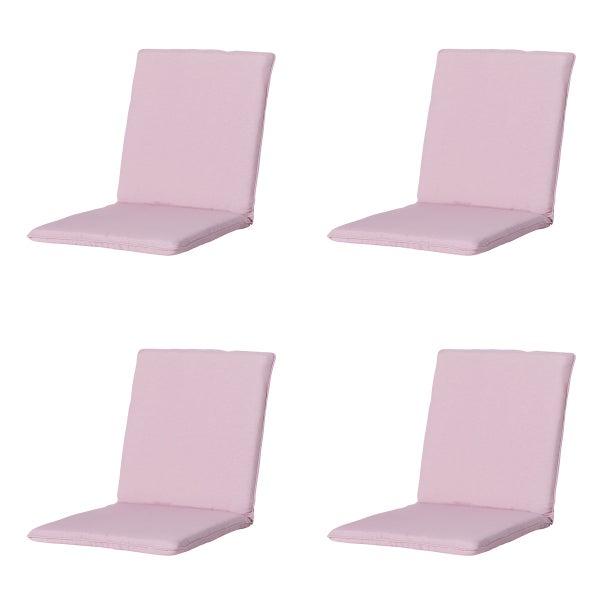 Stuhlauflage Stapelstuhl Panama, zartrosa - Ca. 97x49 cm - 4er-Set