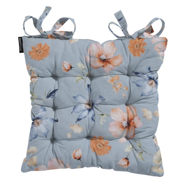 Sitzkissen Toskana Florina blau - Ca. 46x46 cm - 4er-Set