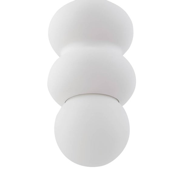 Lindby Pendelleuchte Nielson (Modern) in Weiß aus Gips/Ton (1 flammig, E27) - Deckenlampe Esstischlampe Hängelampe Hängeleuchte Wohnzimmerleuchte